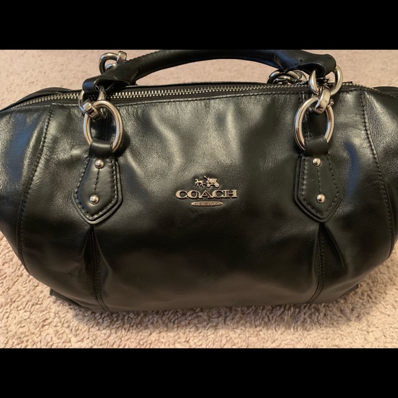 Black Coach Handbag - Picture 6 of 8